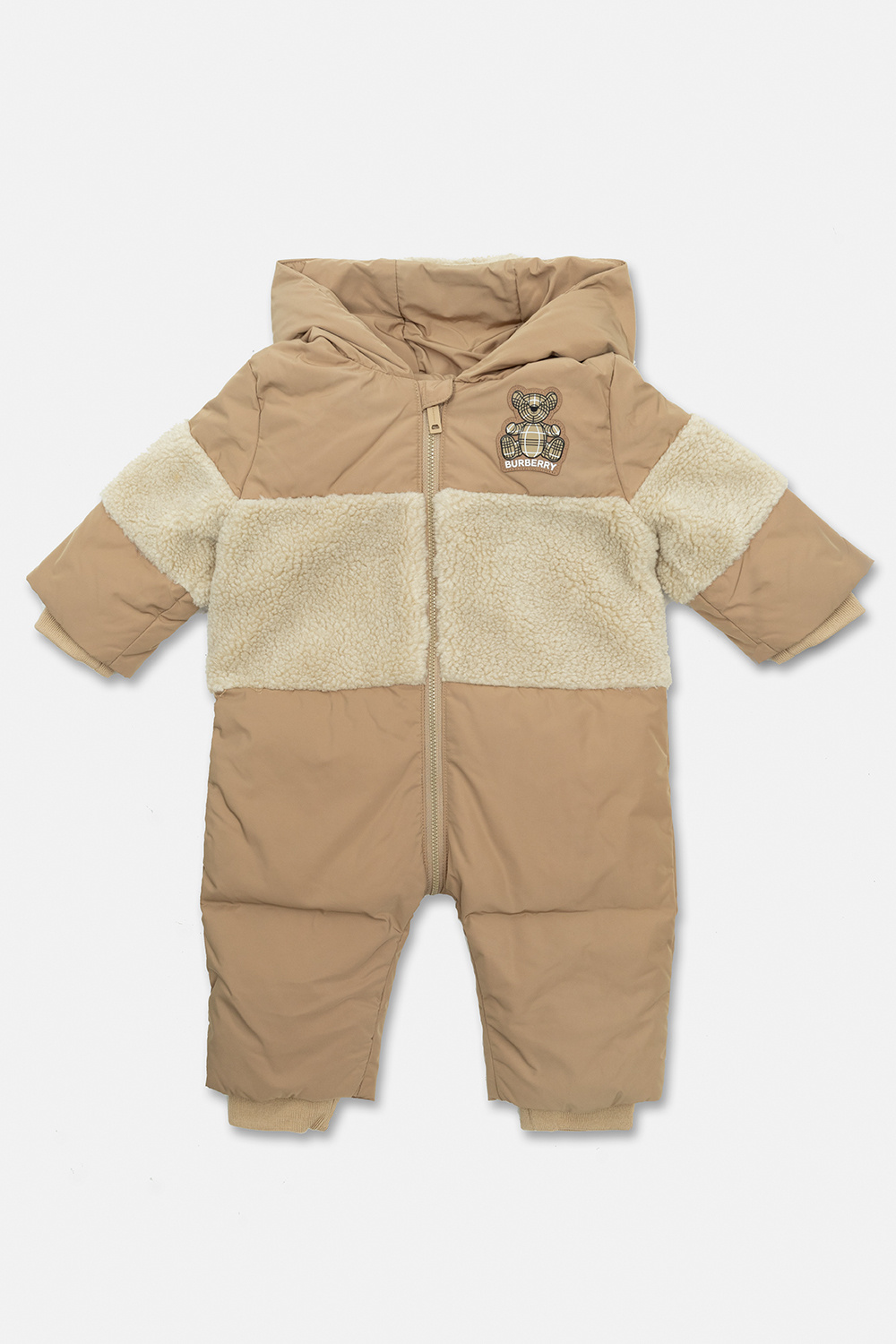 Burberry linen tailored jacket Ray down jumpsuit Burberry Kids SchaferandweinerShops Italy